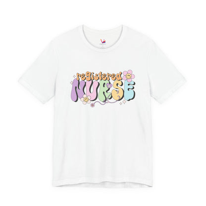 Registered Nurse Floral Retro Graphic Tee