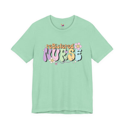 Registered Nurse Floral Retro Graphic Tee