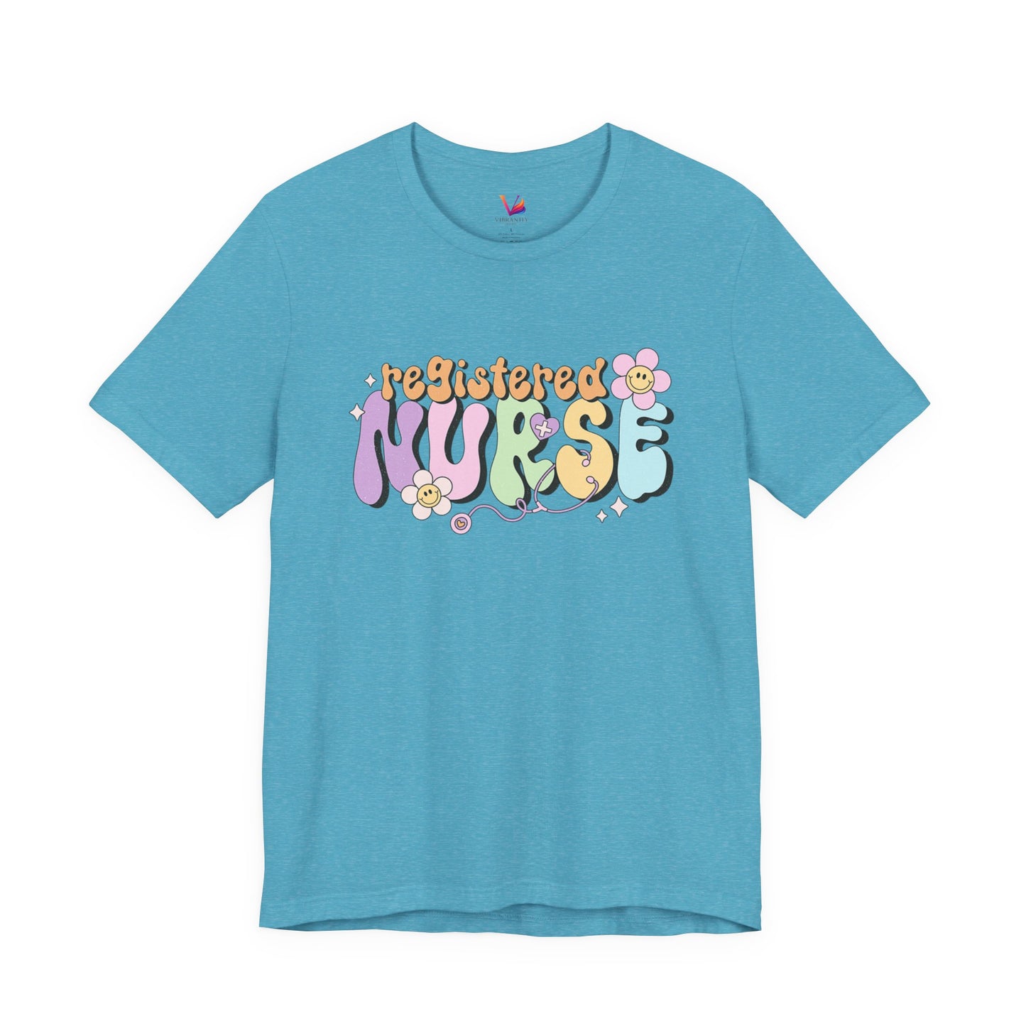 Registered Nurse Floral Retro Graphic Tee