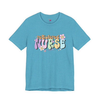 Registered Nurse Floral Retro Graphic Tee