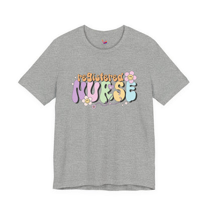 Registered Nurse Floral Retro Graphic Tee